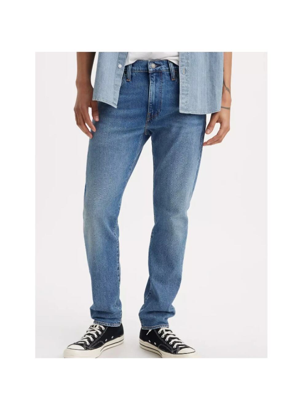 Levi 502 Men's Jack Of All Trades Dark Wash Taper Authentic Soft Jeans Size 32